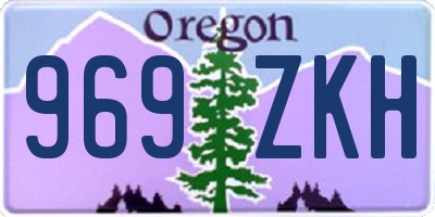 OR license plate 969ZKH