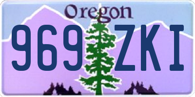 OR license plate 969ZKI