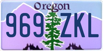 OR license plate 969ZKL