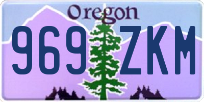 OR license plate 969ZKM