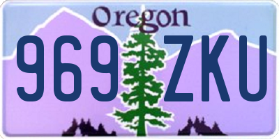 OR license plate 969ZKU