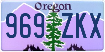 OR license plate 969ZKX