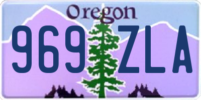 OR license plate 969ZLA
