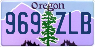 OR license plate 969ZLB