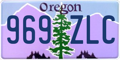 OR license plate 969ZLC