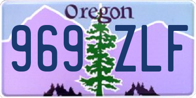 OR license plate 969ZLF