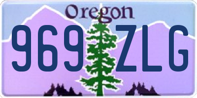 OR license plate 969ZLG