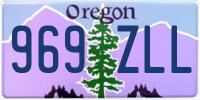 OR license plate 969ZLL