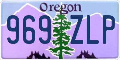 OR license plate 969ZLP