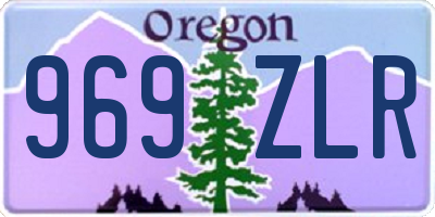 OR license plate 969ZLR