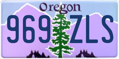 OR license plate 969ZLS