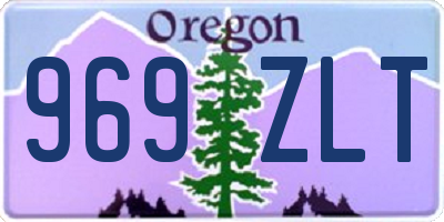 OR license plate 969ZLT