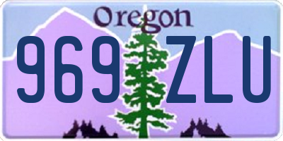 OR license plate 969ZLU