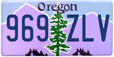 OR license plate 969ZLV