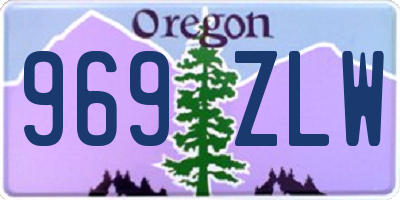 OR license plate 969ZLW