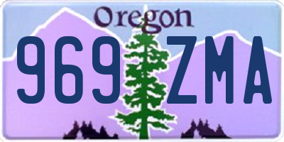 OR license plate 969ZMA