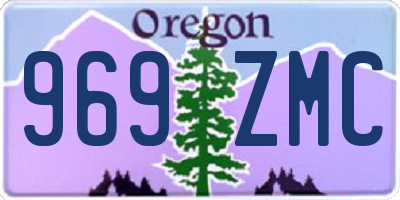 OR license plate 969ZMC