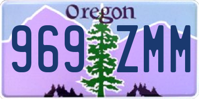OR license plate 969ZMM