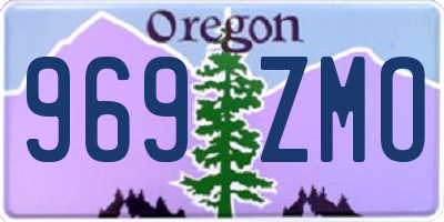 OR license plate 969ZMO
