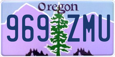 OR license plate 969ZMU