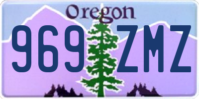 OR license plate 969ZMZ
