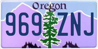 OR license plate 969ZNJ