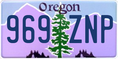 OR license plate 969ZNP