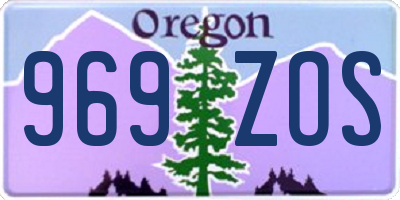 OR license plate 969ZOS