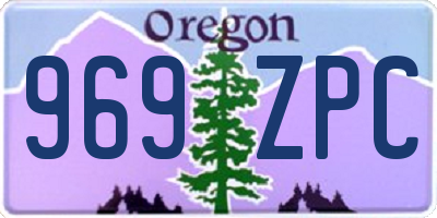 OR license plate 969ZPC