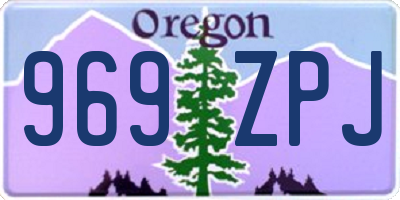 OR license plate 969ZPJ