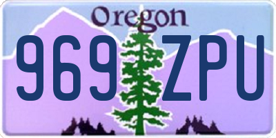 OR license plate 969ZPU
