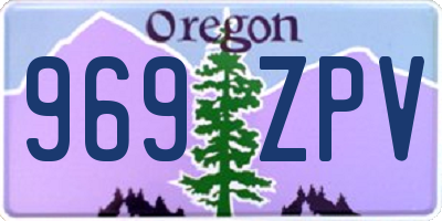 OR license plate 969ZPV