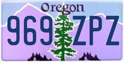 OR license plate 969ZPZ