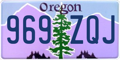 OR license plate 969ZQJ