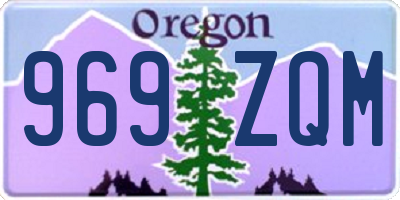 OR license plate 969ZQM