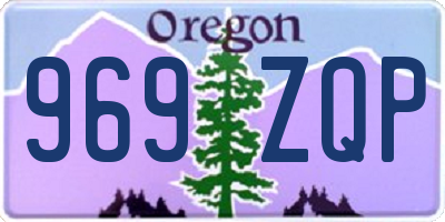 OR license plate 969ZQP
