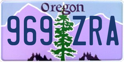 OR license plate 969ZRA