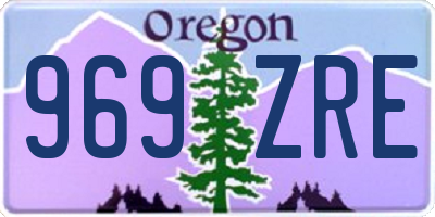 OR license plate 969ZRE