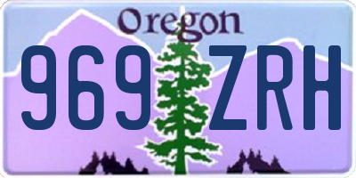 OR license plate 969ZRH