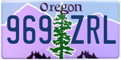 OR license plate 969ZRL