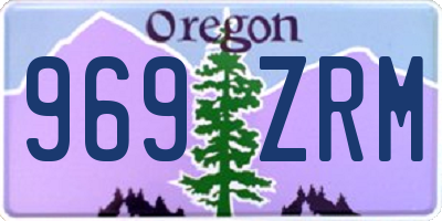 OR license plate 969ZRM