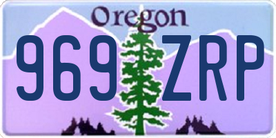 OR license plate 969ZRP