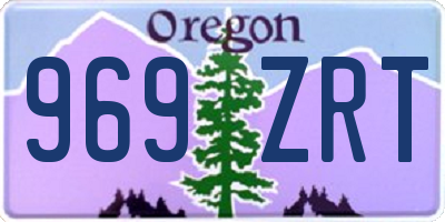 OR license plate 969ZRT