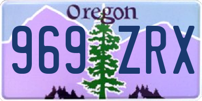 OR license plate 969ZRX