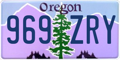 OR license plate 969ZRY
