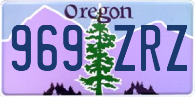 OR license plate 969ZRZ