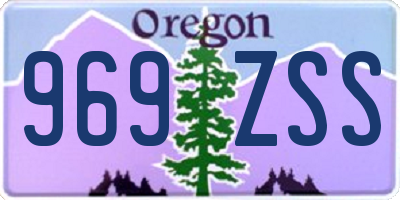 OR license plate 969ZSS
