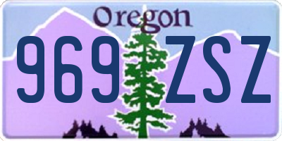OR license plate 969ZSZ