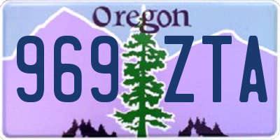OR license plate 969ZTA