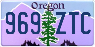 OR license plate 969ZTC
